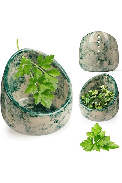 Yelajoy Ceramic Herb Stripper Bowl, Green Leaf Peeling Bowl for Kitchen Stem ...
