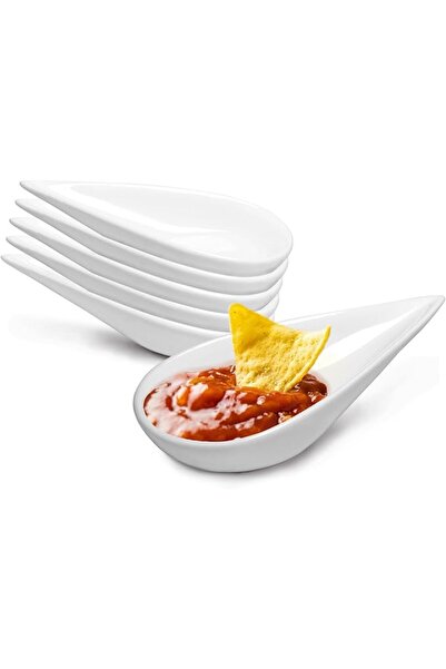 GENERAL 6 Pack Ceramic Soy Sauce Dish, Dipping Dish With Handle, Mini Soy Sau...