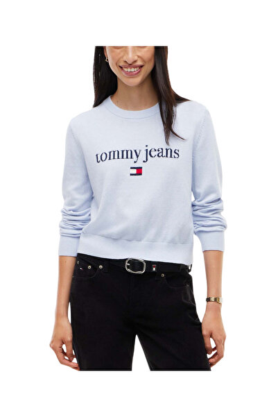 Tommy Hilfiger Γυναικείο Πουλόβερ Γαλάζιο Tommy Jeans DW0DW23356-C1N