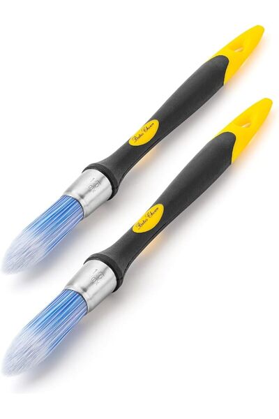 Generic Bates- Trim Paint Brush, 0.45 Inch, 2 Pack Ergonomic Non-Slip Handle
