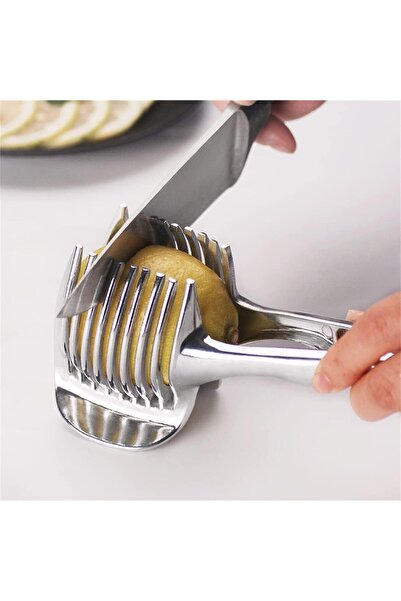 Generic Handy Stainless Slicer Holder, Sharp Stainless Steel Food Slicer Assi...
