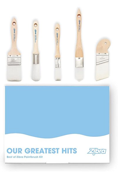 Generic Zibra 5-Piece DIY Paint Brush Set with Detail