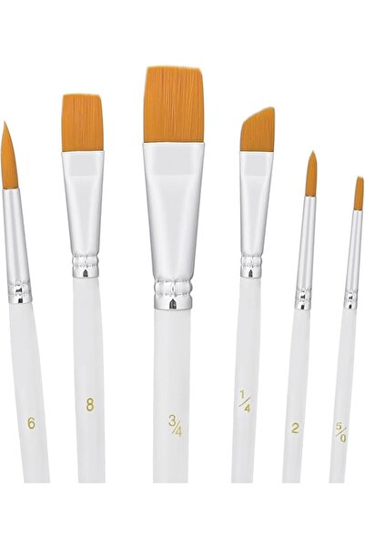Generic 6PCS Cake Painting Brushes Set Food Paint Brushes