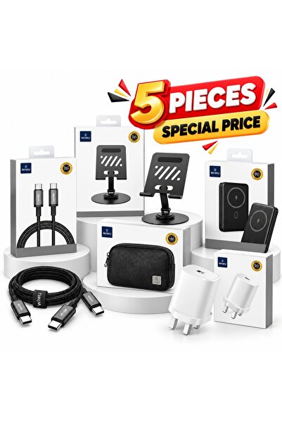 WIWU 5-in-1 Bundle | Charger, Power Bank & Phone Accessories