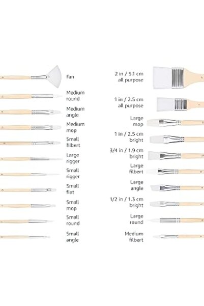 Generic Gouache, Fine Detailing, Face Painting, 24 Count Different Sizes, Woo...