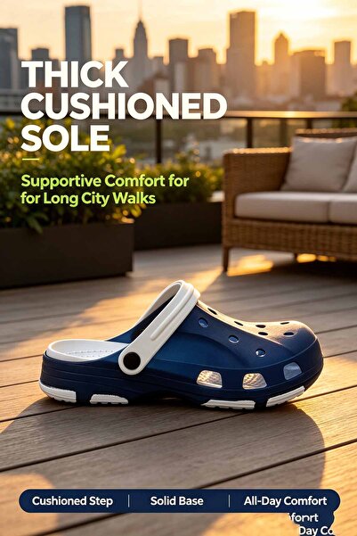 Al Masheel Store Men's Convertible Heel Strap EVA Clogs – Breathable Ventilat...