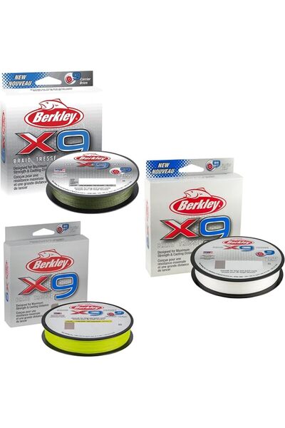 BERKLEY خيط صيد مجدول X9 - خيط مجدول من 9 خيوط لصيد الأسماك في المياه المالحة...