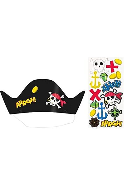 Unique Pirate Paper Party Hats, One Size