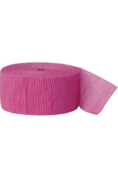 Unique Bright Pink Crepe Streamer