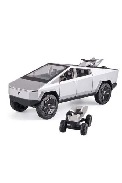 Generic 1:24 Tesla Cyber Truck Diecast Metal Model Toy Car, with Sound and Li...