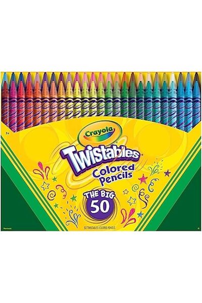 Generic Crayola Twistables Colored Pencil Set (50ct)