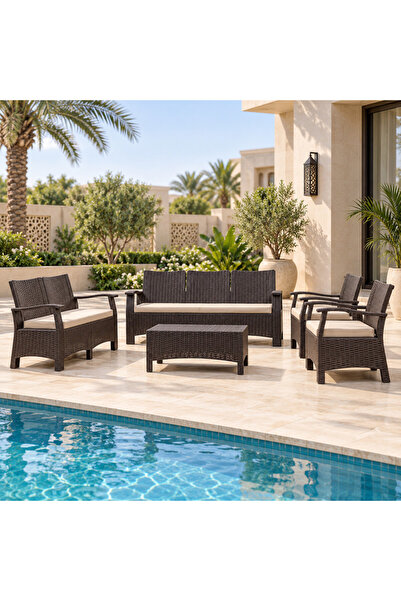Top Plastic طقم راتان2 PF529 - 7 مقاعد