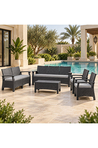 Top Plastic طقم راتان2 PF529 - 7 مقاعد