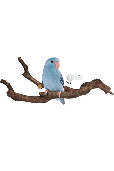 Kathson Natural Parrot Perch Bird Stand Pole Wild Grape Stick Paw Grinding Fo...
