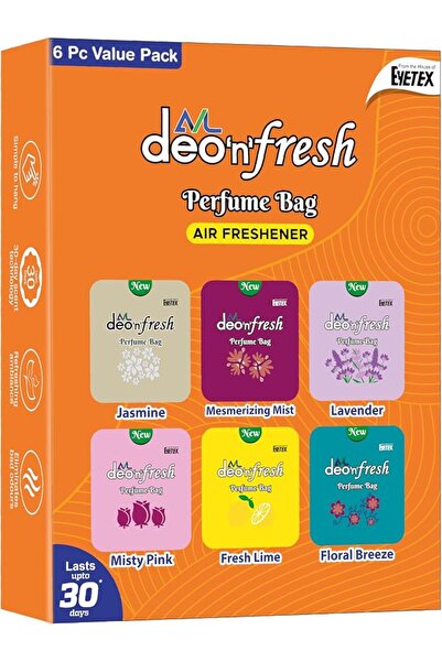 DEOZ3D معطر هواء AVL Deo N Fresh عبوة من 6 قطع |   عطور متنوعة |   يصل مداه إ...