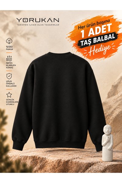 YORUKAN Tengri Teg - Pre-Printed Unisex Regular Sweatshirt