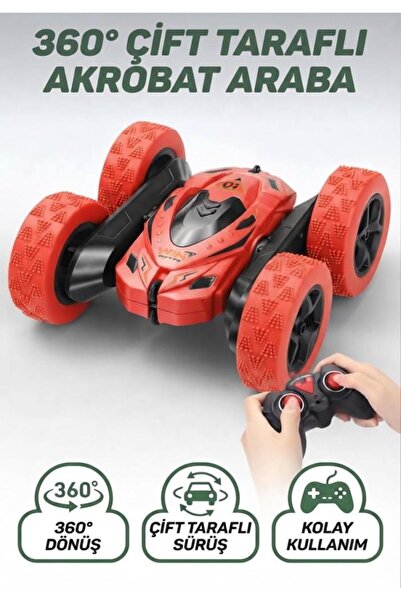 Tıfıl Toys Uzaktan Kumandalı 5 Fonksiyonlu Işıklı Şarjlı 360 Derece Dönebilen...