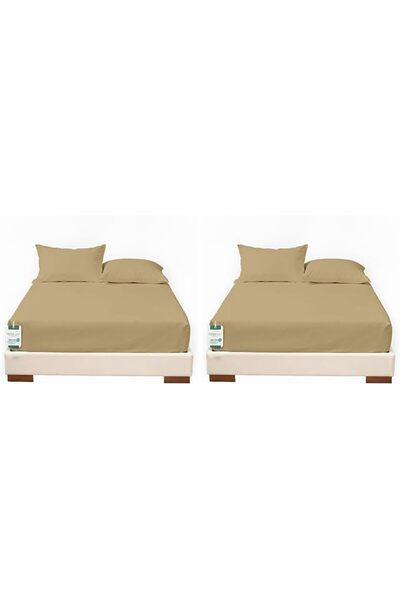 COTTON HOME CH-845 Super Soft Fitted Sheet And Pillow Case Set 3-Pieces, Supe...