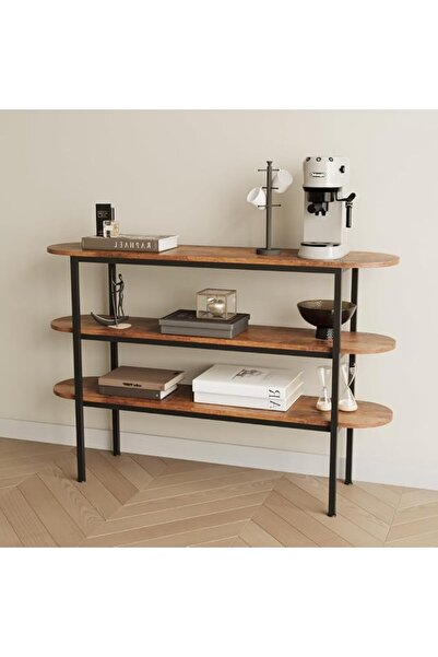 AnneFish Narrow Console Table 100cm, Simple Sofa Table Home Coffee Corner Dis...
