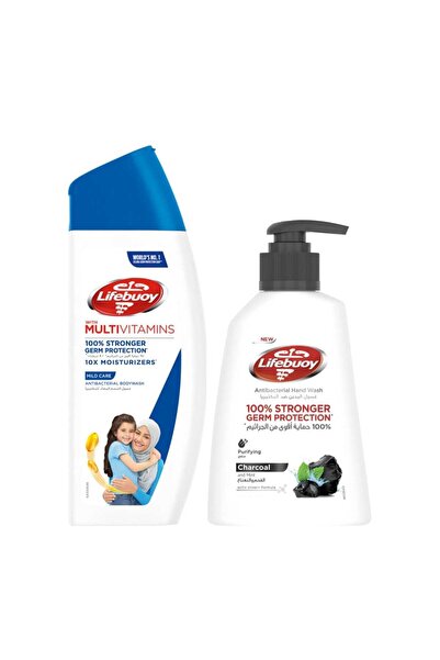 Lifebuoy Antibacterial Mild Care Bodywash 300 ml + Handwash 180 ml