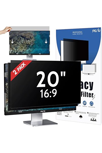GENERAL Peslv [2-Pack] 21.5 Inch Privacy Screen for Computer Monitor 16:9 Asp...