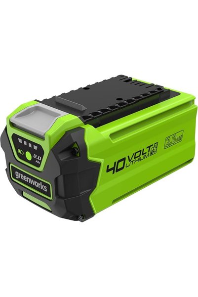 GREENWORKS بطارية G40B2 (ليثيوم أيون 40 فولت 2 أمبير ساعة) نظام شحن سريع بدون...