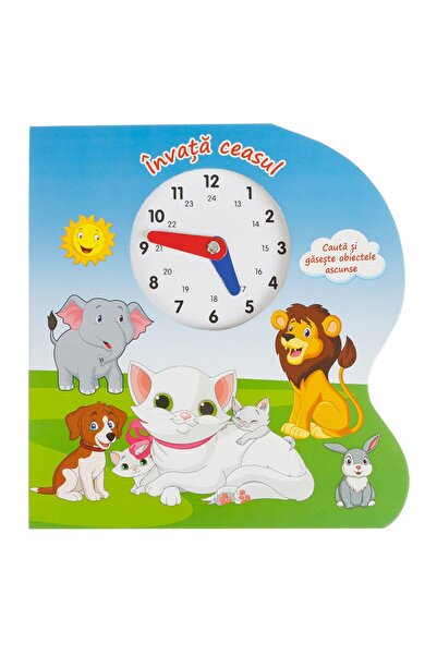 DD SHOP Carte ”Invat Ceasul” 19x20.5cm - 5F - Carti Cartonate Decupate, Produ...