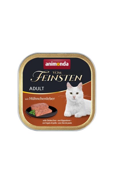 Animonda Vom Feinsten Tavuk Ciğerli Yetişkin Kedi Konservesi 100g