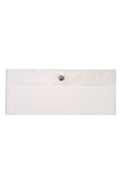 DD SHOP Husa Pentru Pensule De Machiaj din Plastic Transparent Cu Capsa 23x10cm