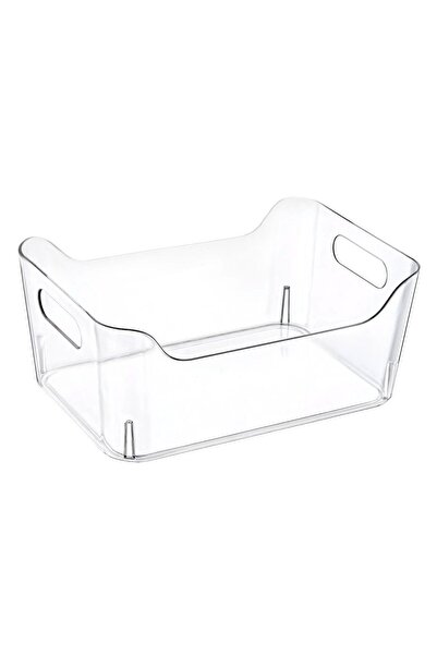 DD SHOP Cutie de Depozitare din Plastic Transparent cu Manere 10L - Cutii Tra...