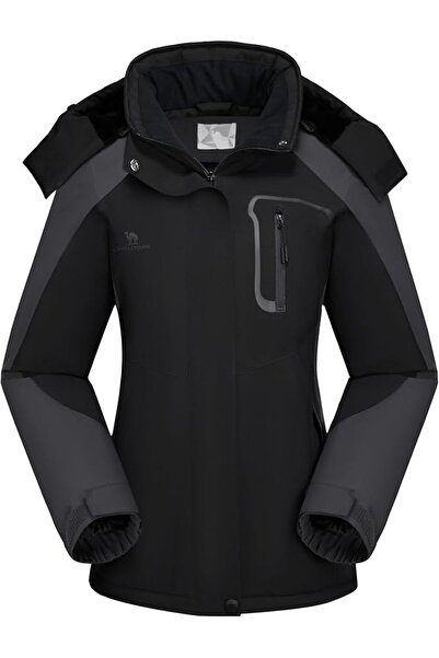 CAMEL CROWN Women's Ski Jacket Winter Snow Coat Warm Fleece Mountain Waterpro...