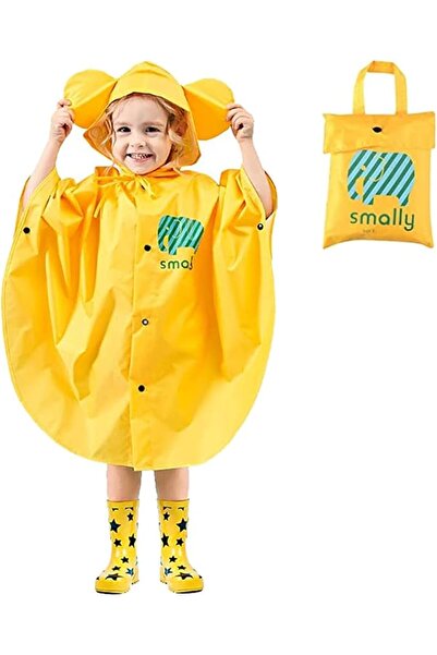 EXCEFORE Kids Rain Poncho, Cartoon Hooded Raincoat Jacket Lightweight Schoolb...