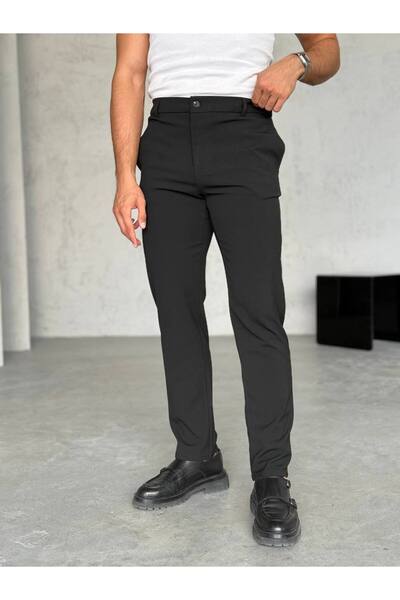 Gambocci Men's regular fit fabric trousers