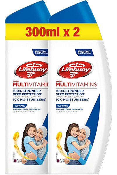 Lifebuoy Antibacterial Body Wash, Mild Care, 100% stronger germ protection* &...