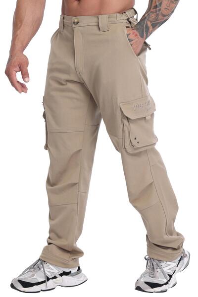 Big Sam Men's Relaxed Fit Technical Fabric Cargo Pants Pnt1422