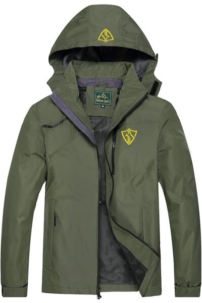 GENERAL GIISAM Mens Windproof Jacket Waterproof Lightweight Mountain Sport Ja...