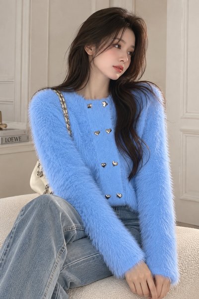 mahira collection Premium Yumuş Kalpli Triko Hırka