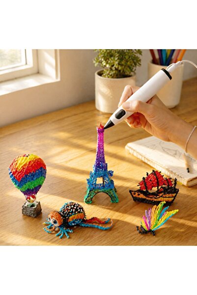 DD SHOP Stilou 3D Printare & Fir Negru - Contructii Printed, Jucarii