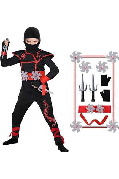 Generic Spooktacular Creations Ninja Costume Kids, Muscle Ninja Deluxe Set, T...