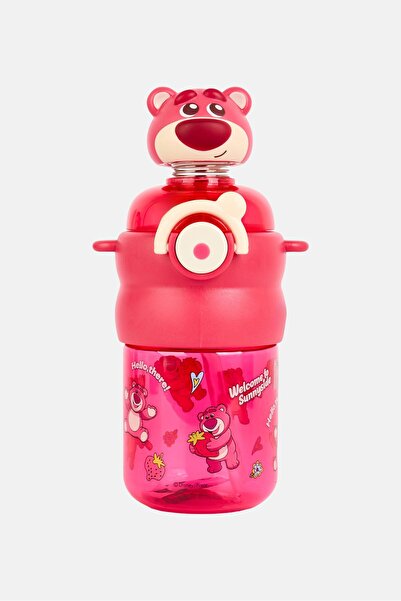 Disney Pixar Textured Plastic Bottle With Detachable Strap, Multicolor