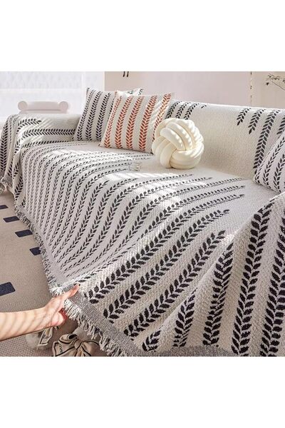 Generic Retro Jacquard Sofa Cover - Cat-Proof & Anti-Scratch Couch Protector ...