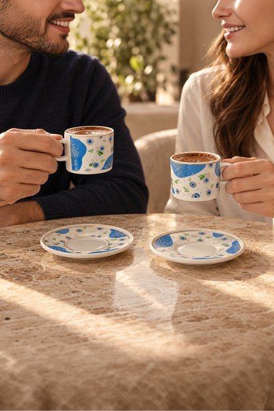 Fecra Tılsım 4 Piece Coffee Cup Set