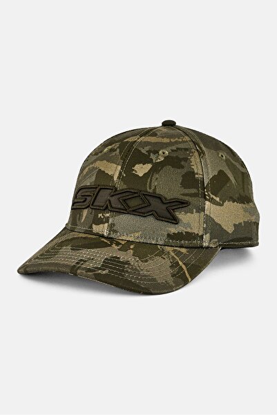 SKECHERS Men Embroidered Logo Adjustable Cap, Camouflage