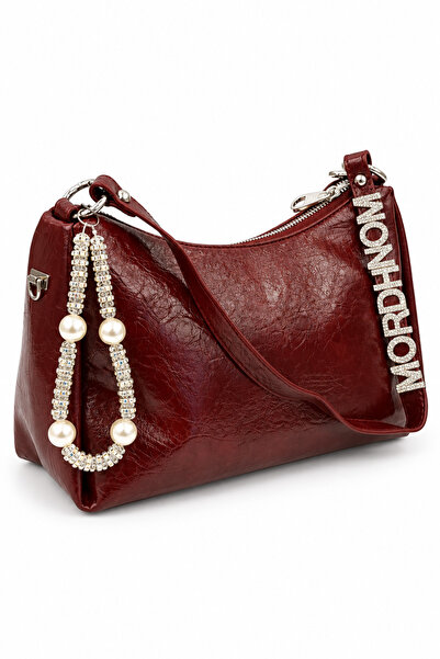 KRISTE BELL Kristebell Imported Soft Suede Burgundy Women's Shoulder Bag Kb0007