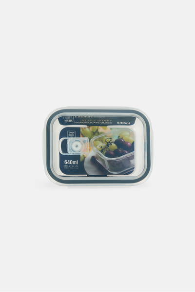 Kitchen Details Glass Container 640 ml, White