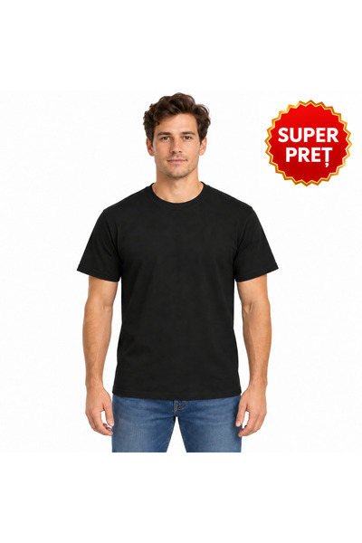 GILDAN Tricou pentru bărbați, negru, 100% bumbac, mărimea M