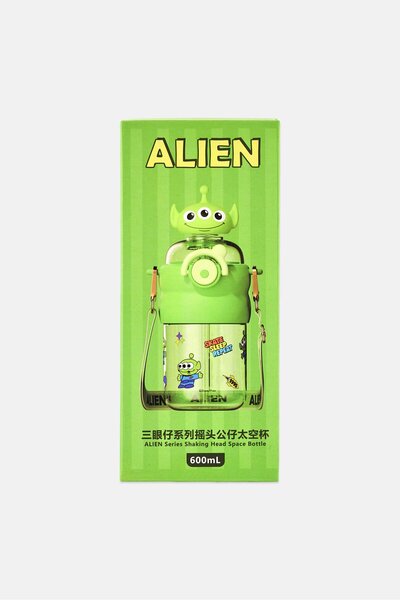 Disney Pixer Toy Story Alien Series Shaking Head Space Water Bottle 600 ml, G...