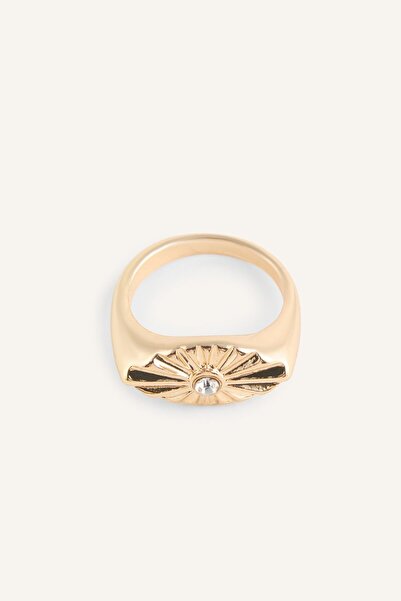 DeFacto Stone Sun Motif Knight Women's Ring I8776Axns