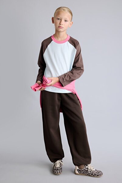 DeFacto Thick Basic Sweatpants with Lace-Up Waist and Elastic Cuffs for Girls...