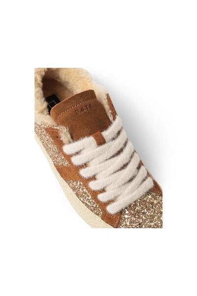 D.A.T.E. Glittery Low-Top Sneakers Z626 Glitter Bronze